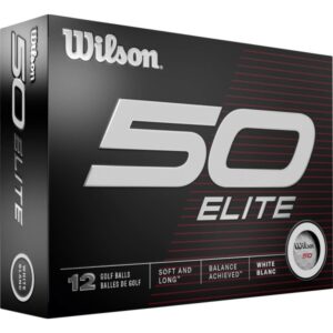 Wilson Staff Fifty Elite 23 Golfbälle - 12er Pack weiß