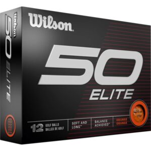 Wilson Staff Fifty Elite 23 Golfbälle - 12er Pack orange