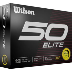 Wilson Staff Fifty Elite 23 Golfbälle - 12er Pack gelb
