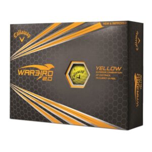 Callaway Golfbälle Warbird 2.0 - 12er Pack gelb