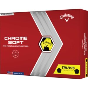 Callaway Chrome Soft Truvis Golfbälle - 12er Pack gelbschwarz