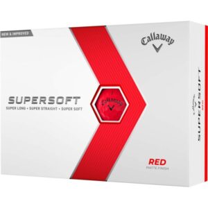 Callaway Supersoft 23 Golfbälle - 12er Pack rot