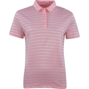 Nike Golf Polo Dri-FIT Victory Stripe weißrosa