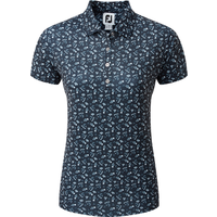 Floral Print Polo Damen