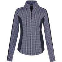 Valiente Zip-Shirt patterned Thermo Unterzieher blau