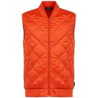 Daniel Springs quilted vest Thermo Weste orange