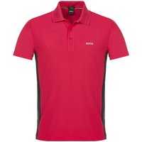 BOSS Paddytech regular fit Halbarm Polo pink