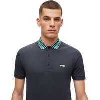 BOSS Paule slim fit Halbarm Polo navy