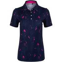 Kjus Enya Printed Halbarm Polo navy