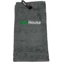 Golf House TriFold Handtuch grau