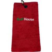Golf House TriFold Handtuch rot