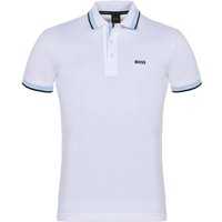 BOSS Paddy regular fit Halbarm Polo weiß