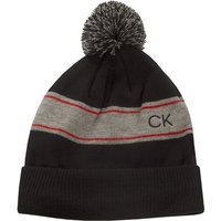 Calvin Klein STRIPE BEANIE Mütze schwarz