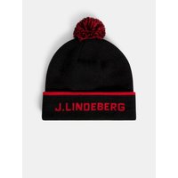 J.Lindeberg Stripe Beanie Mütze schwarz