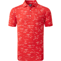 Tropic Golf Print Polo Herren