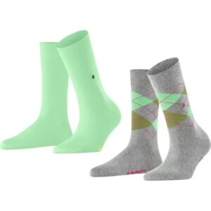 Burlington Socken Everyday Mix 2-Pack grün