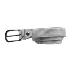 Alberto GÜRTEL Leather Belt light grey-910 90