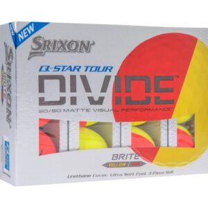 Srixon Q-Star Divide Golfbälle - 12er Pack gelbrot