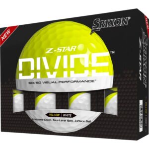 Srixon Z-Star Divide Golfbälle - 12er Pack weißgelb