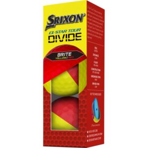 Srixon Q-Star Tour Divide 2 Golfbälle gelbrot