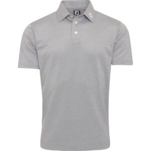 FootJoy Polo Stretch Pique Athletic Fit kurzarm grau