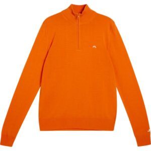 J. LINDEBERG Pullover Kian Zipped orange