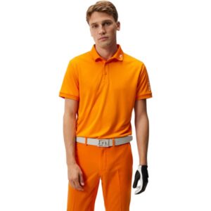 J. LINDEBERG Polo Tour Tech Slim Fit orange