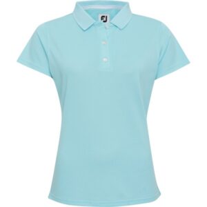 FootJoy Poloshirt Pique Performance kurzarm türkis