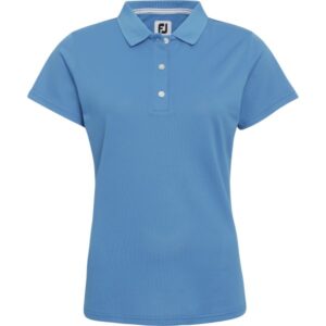 FootJoy Poloshirt Pique Performance kurzarm blau