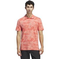 Adidas Go-To Printed Mesh Halbarm Polo rot