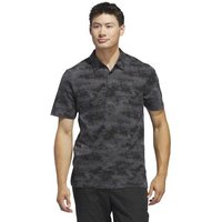 Adidas Go-To Printed Mesh Halbarm Polo schwarz