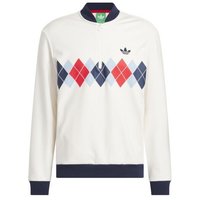 Adidas Golf Originals S Print 1/4 Zip Stretch Midlayer weiß