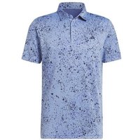 Adidas JACQUARD Halbarm Polo blau