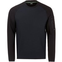 BOSS CN Urban Tech Langarm Windshirt schwarz