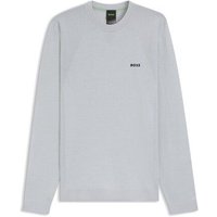 BOSS K_Momentum-Lite CN Pullover Strick hellgrau