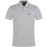 BOSS Paddy Halbarm Polo hellgrau