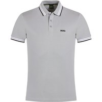 BOSS Paddy Halbarm Polo hellgrau