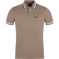 BOSS Paddy Halbarm Polo taupe