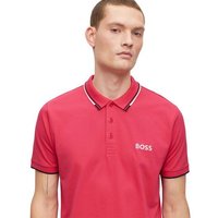 BOSS Paddy Pro regular fit Halbarm Polo beere