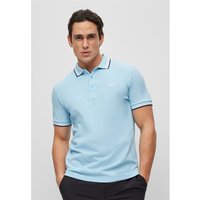 BOSS Paddy regular fit Halbarm Polo hellblau