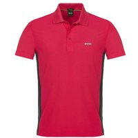 BOSS Paddytech regular fit Halbarm Polo pink