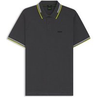 BOSS Paul Halbarm Polo dunkelgrau