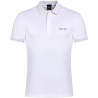 BOSS Paule 1 Halbarm Polo weiß