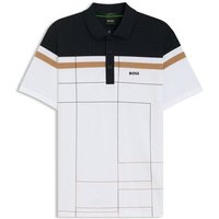 BOSS Paule GOC Halbarm Polo weiß