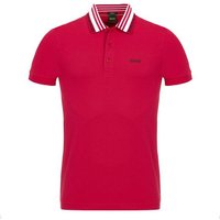 BOSS Paule slim fit Halbarm Polo pink