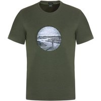 BOSS Tee Graphic Heritage Halbarm T-Shirt oliv