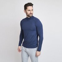 Backtee First Skin Turtle Neck Mock Unterzieher navy