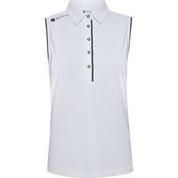 Backtee Ladies Classic Top ohne Arm Polo weiß