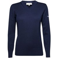 Backtee Ladies Organic Casual Sweater Strick Pullover navy