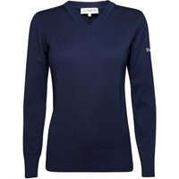 Backtee Ladies Organic Casual Sweater Strick Pullover navy